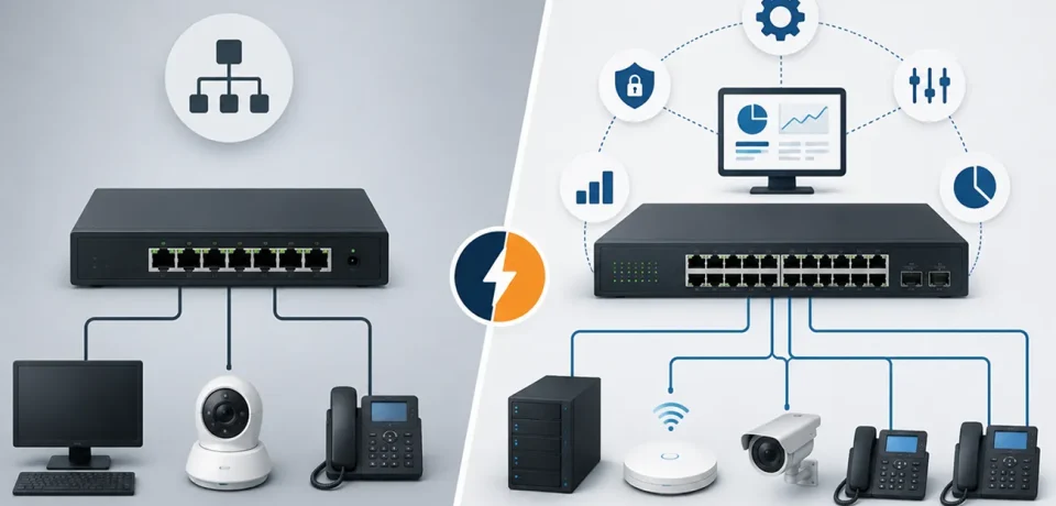 Managed vs Unmanaged Network Switches Qatar